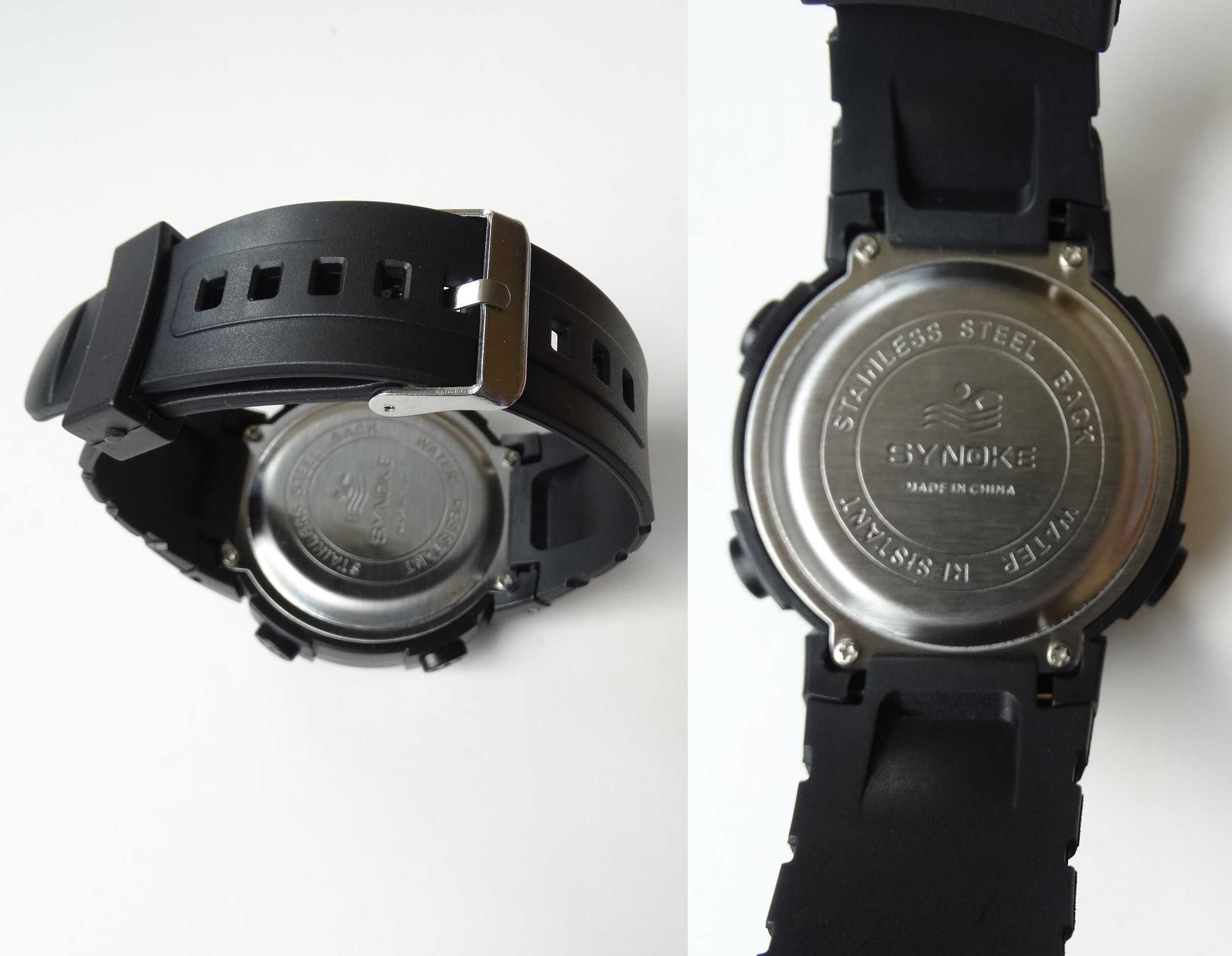 Zegarek Synoke elektroniczny cyfrowy LED wojskowy sportowy stoper WR30