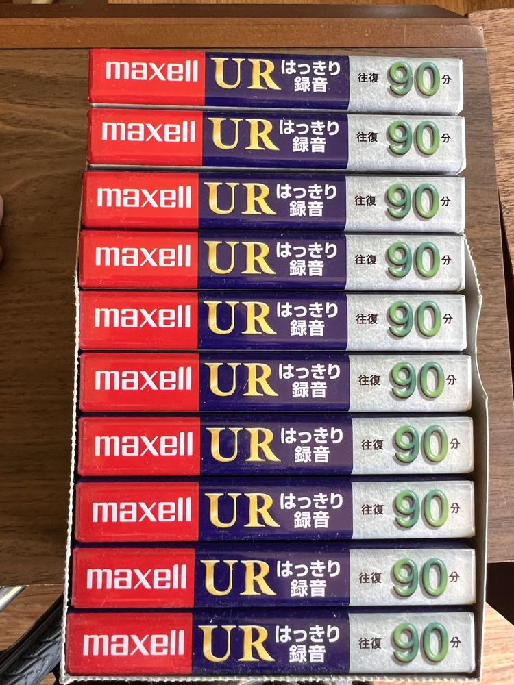 10sztuk Maxell UR 90 Nowe kasety magnetofonowe
