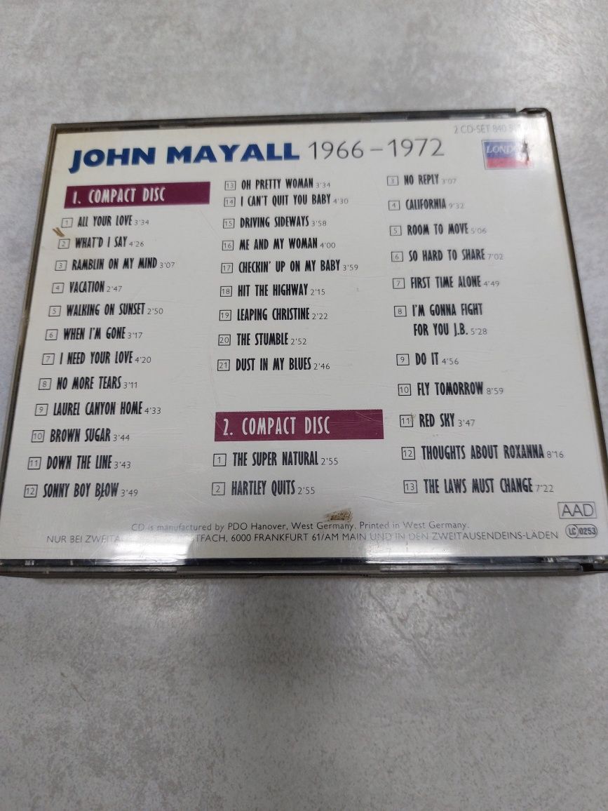 John Mayall. 1966. 1972. 2 CD