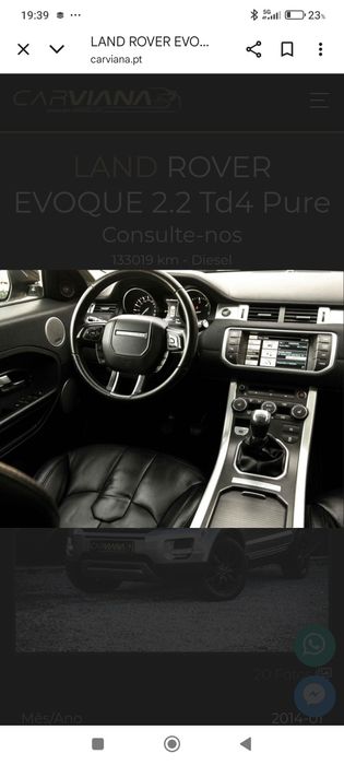 Range Rover Evoque 2.2 Pure impecável