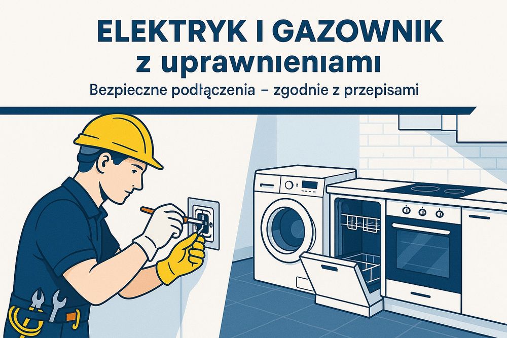 Podłączanie płyt indukcyjnych i gazowych ,piekarników, oświetlenia