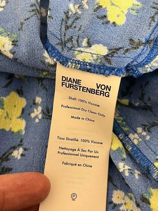 Diane von Furstenberg Kwiecista Wiskozowa Sukienka