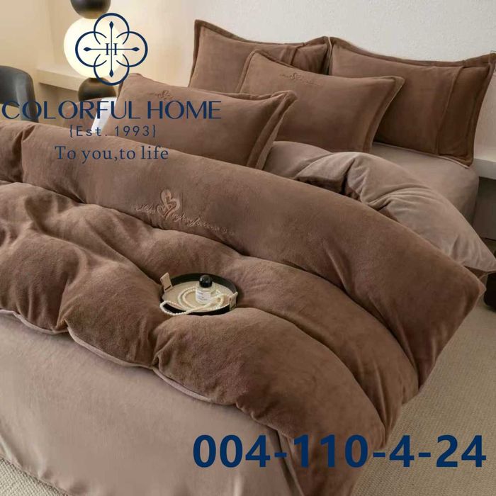 Постільна білизна ВЕЛЮРОВА "Комбінована" ЄВРО