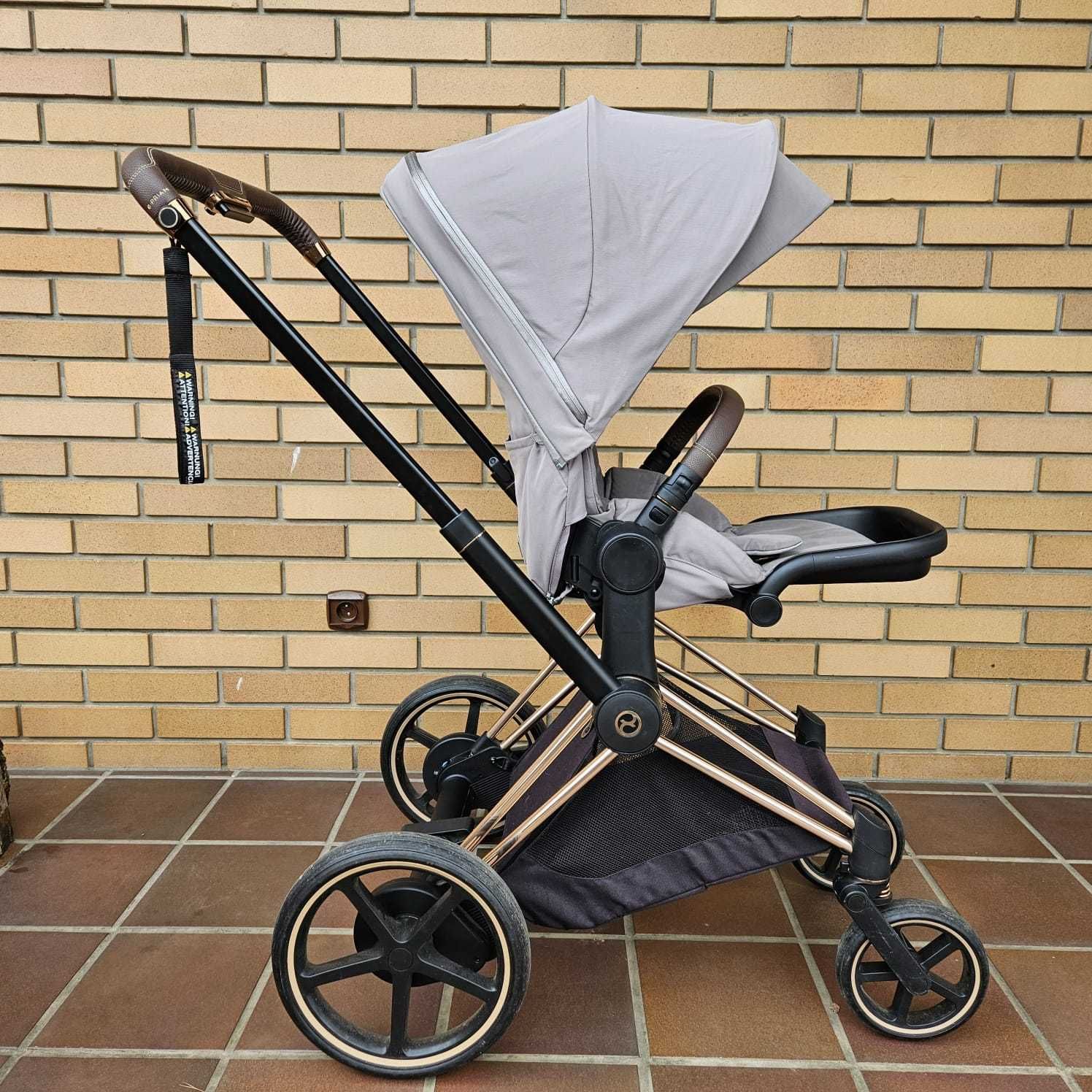 Wózek Cybex e-Priam elektryczny na ramie rosen gold CYBEX e-PRIAM 4.0
