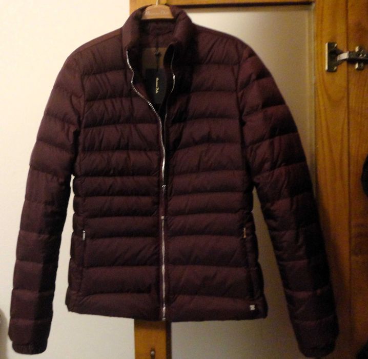 Casaco/ Kispo penas cor-de-vinho Massimo Dutti