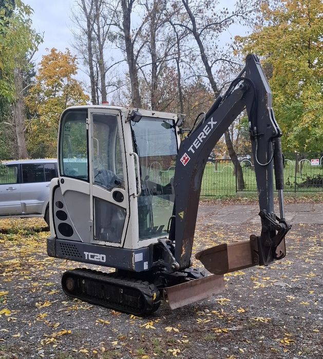 Minikoparka terex tc 20 12rok 2tony rozsowane podwozie 2lyzki transpor