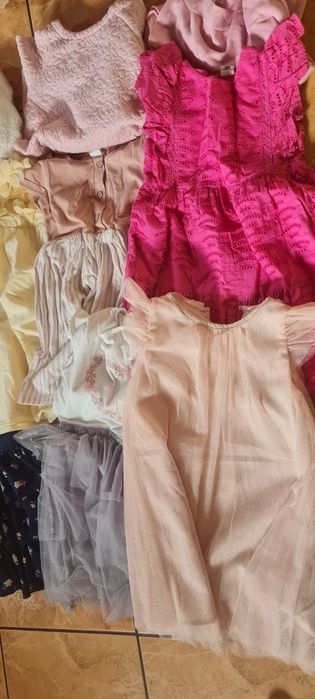 Paka letnich ubrań 110 da dziewcznki