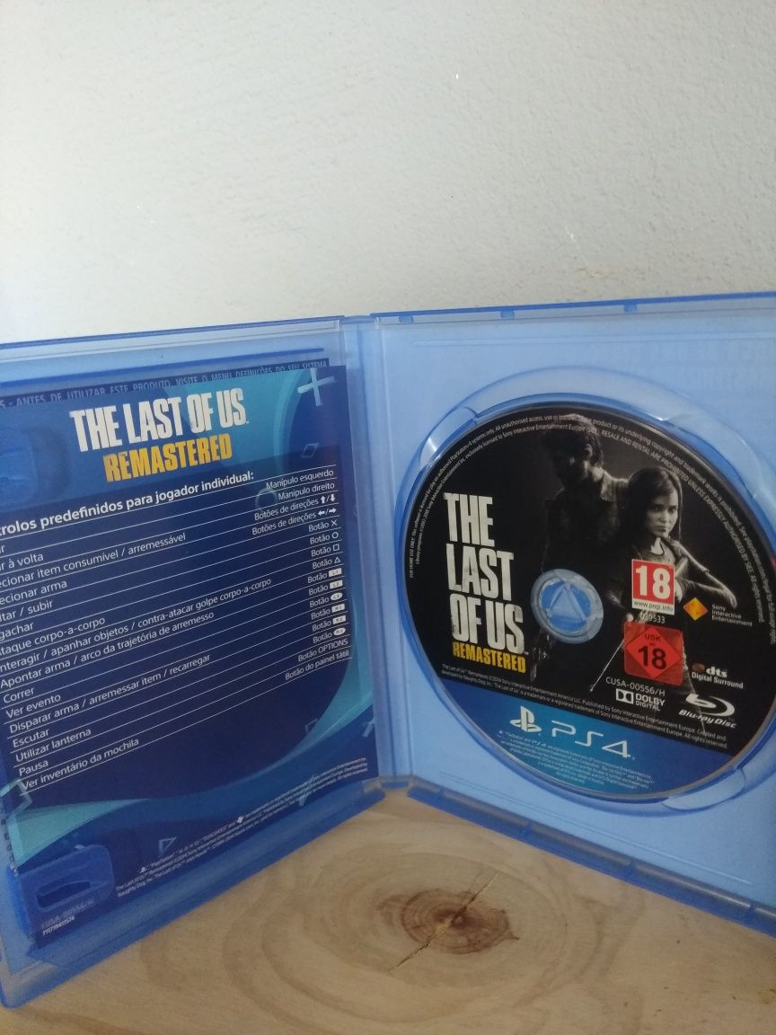 PS4 Jogo The Last Of US remastered e Parte 2 completo
