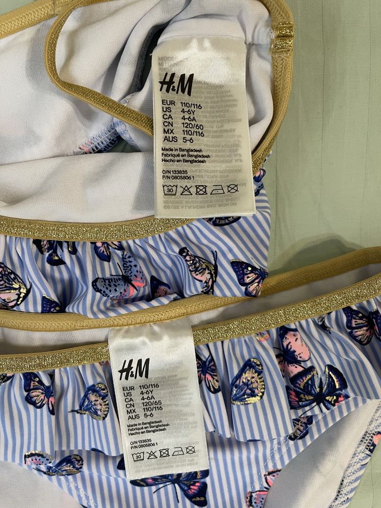 Купальник H&m, 4-6 років