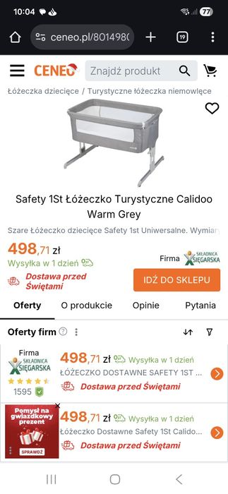 Dostawka do łóżka