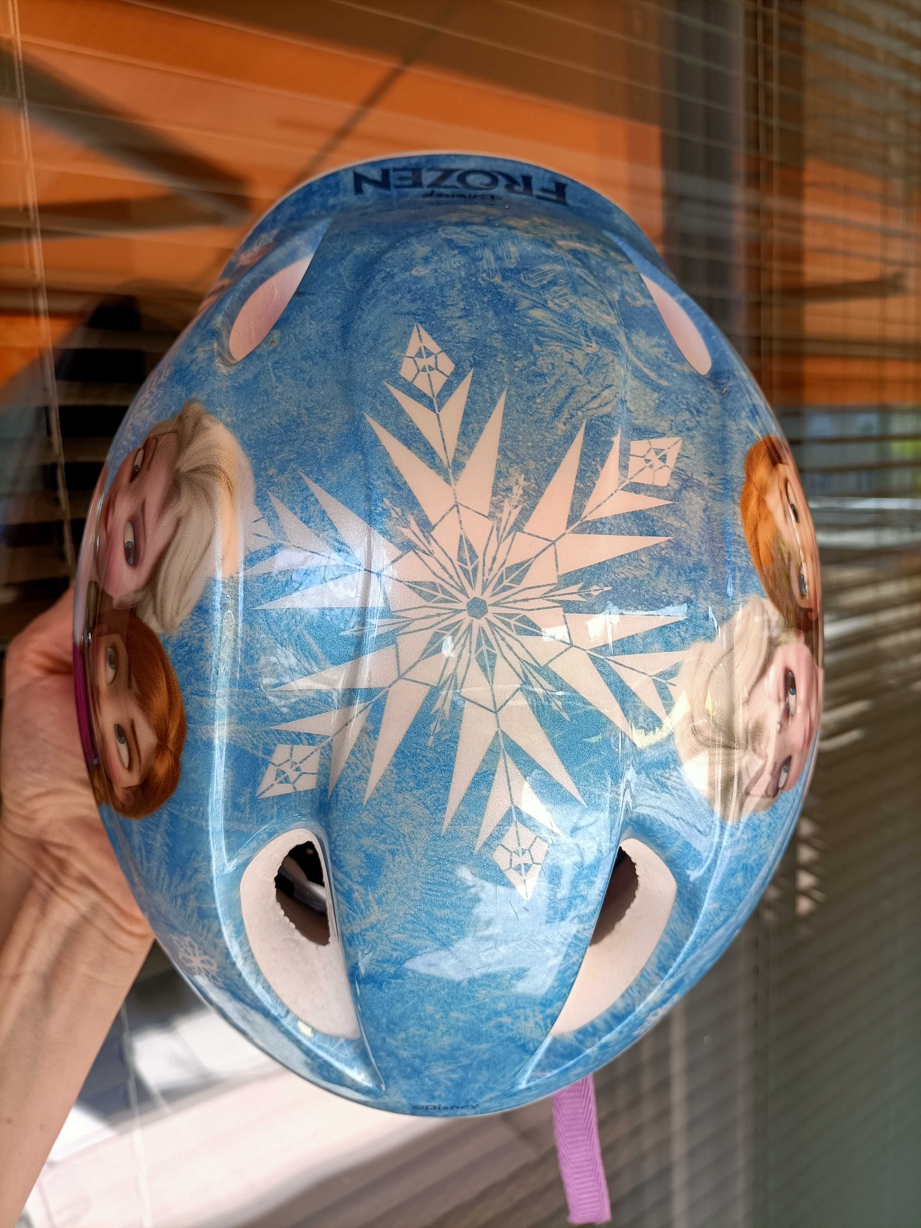 Kask dziewczęcy rowerowy Frozen Kraina Lodu 48-54 cm