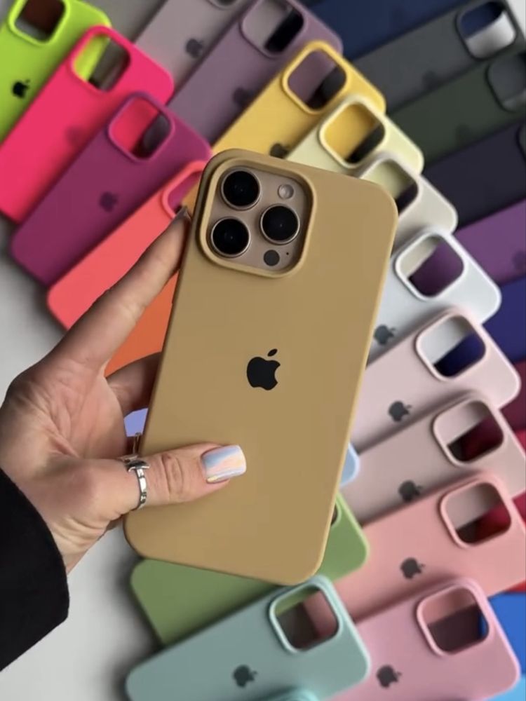 Чохол на айфон 16 про макс та інші | сиілконовий чехол для iphone pro