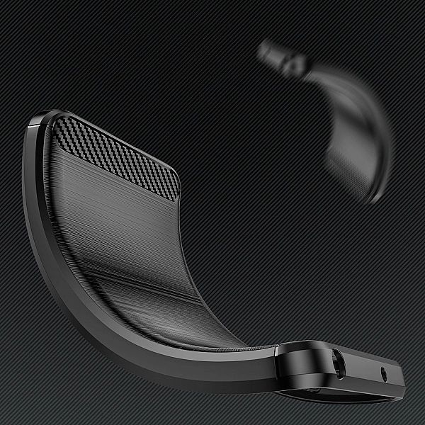 Etui silikonowe Carbon Case do Samsung Galaxy S25+ - czarne