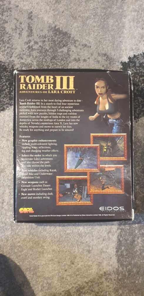 Tomb Raider III Adventures of Lara Croft Big box