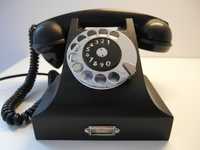 śliczny aparat telefoniczny zabytkowy retro stary bakielitowy sprawny