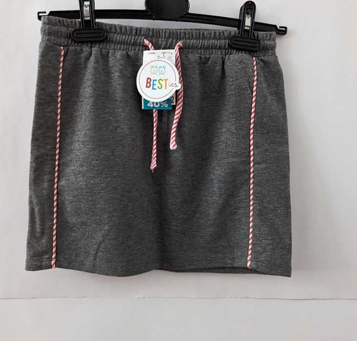 Спідниця для дівчинки jbc 152 сіра міні юбка юпка тенісна