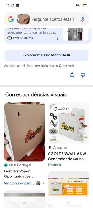 Gerador Vapor+Ferramentas . Oportunidades