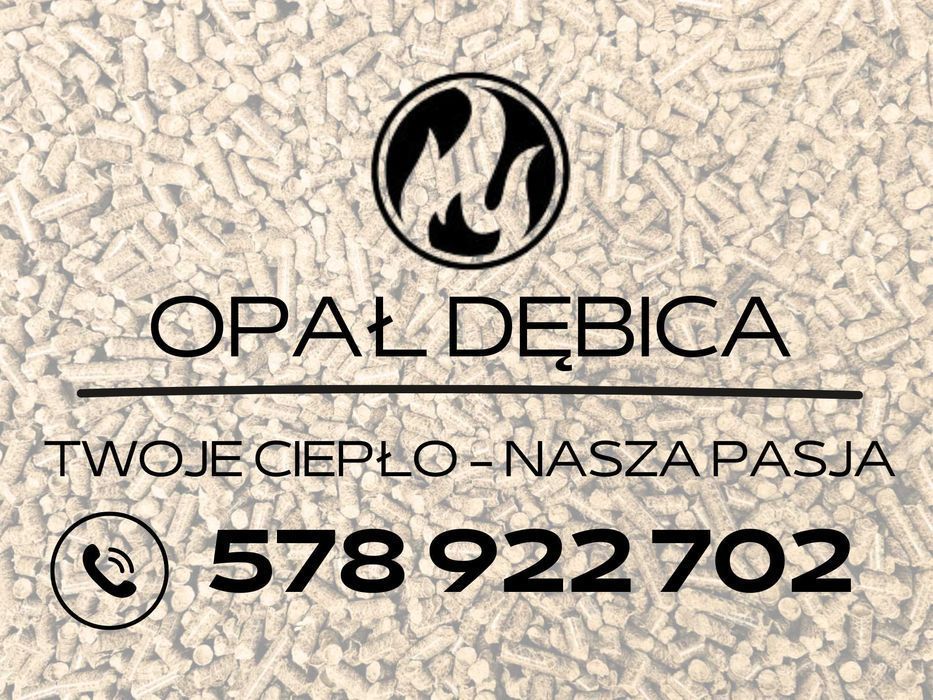 Pellet dębowy liściasty 6mm certyfikat DINplus A1 wysoka jakość!