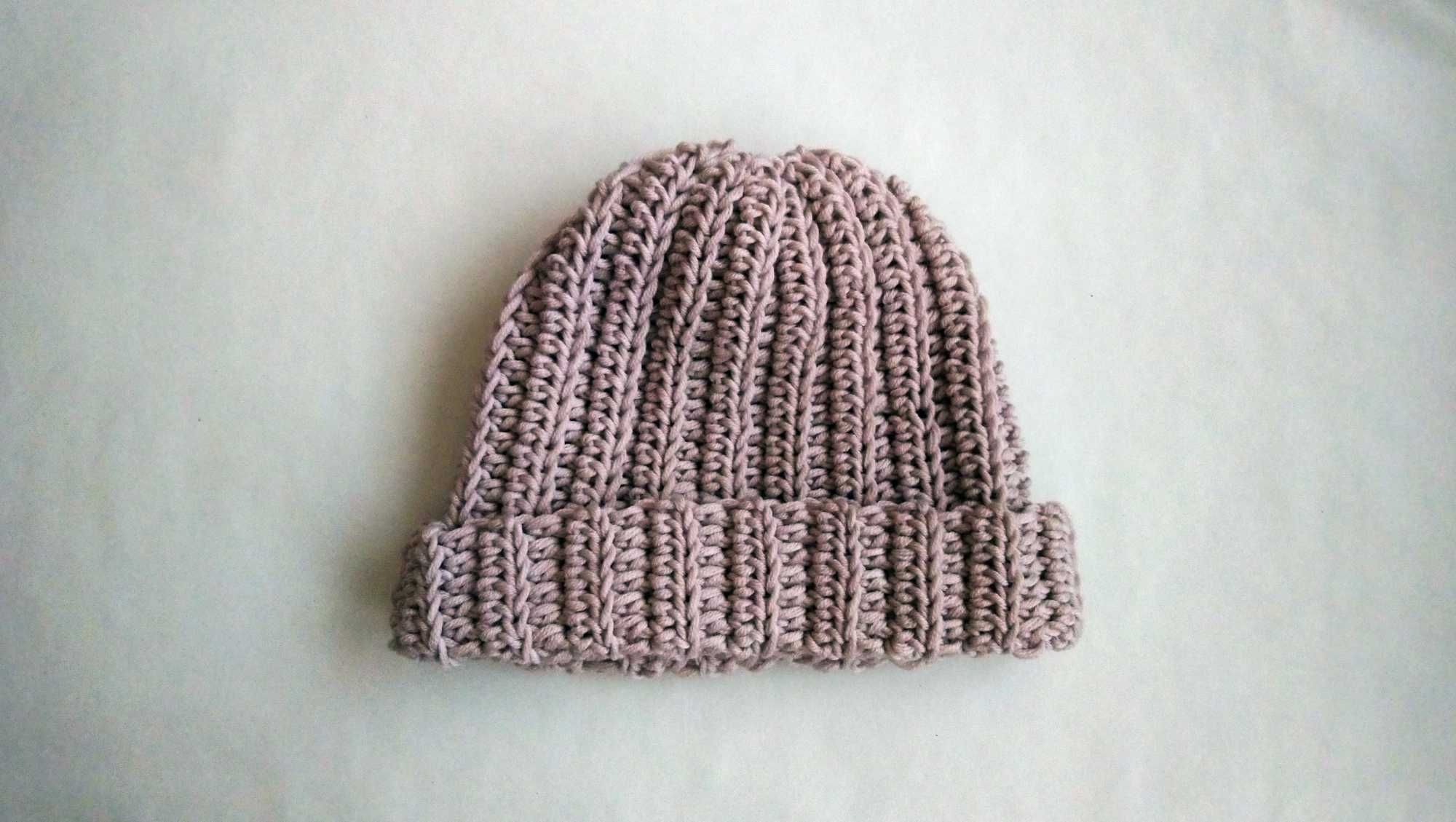 100% wełniana czapka beanie w odcieniu Beż