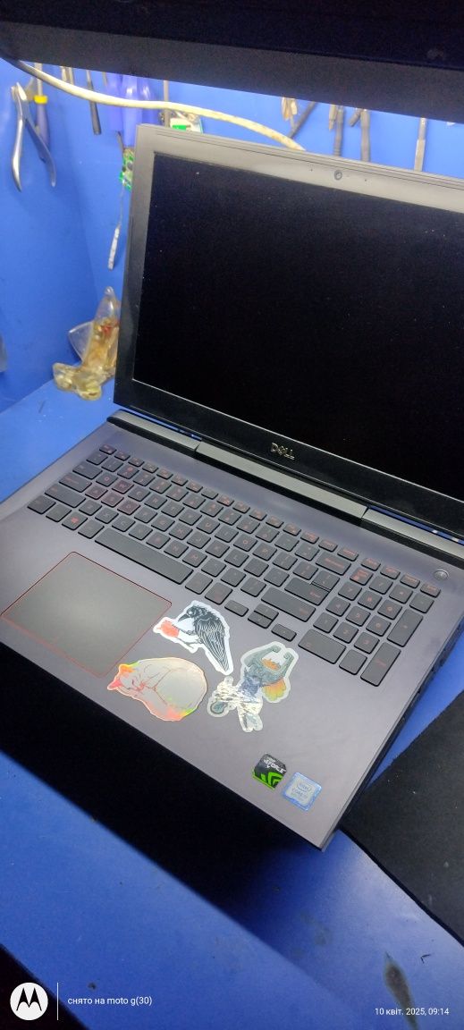 ІгровийDelI5587Corei7-8750H FHDIPS SSD512 DDR4-16 NVMe ВкGTX1050Ti 4Gb