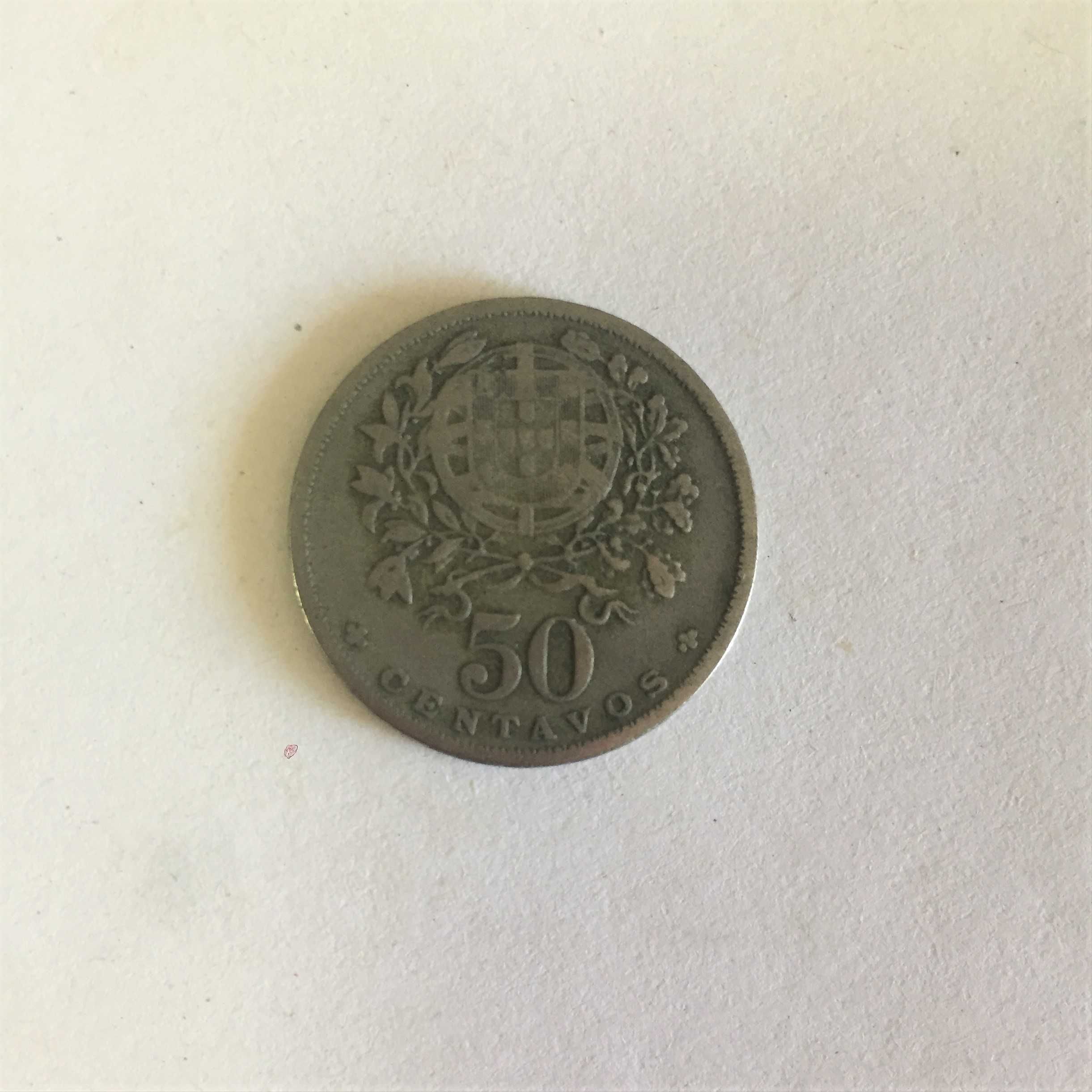 Moedas 50 centavos alpaca