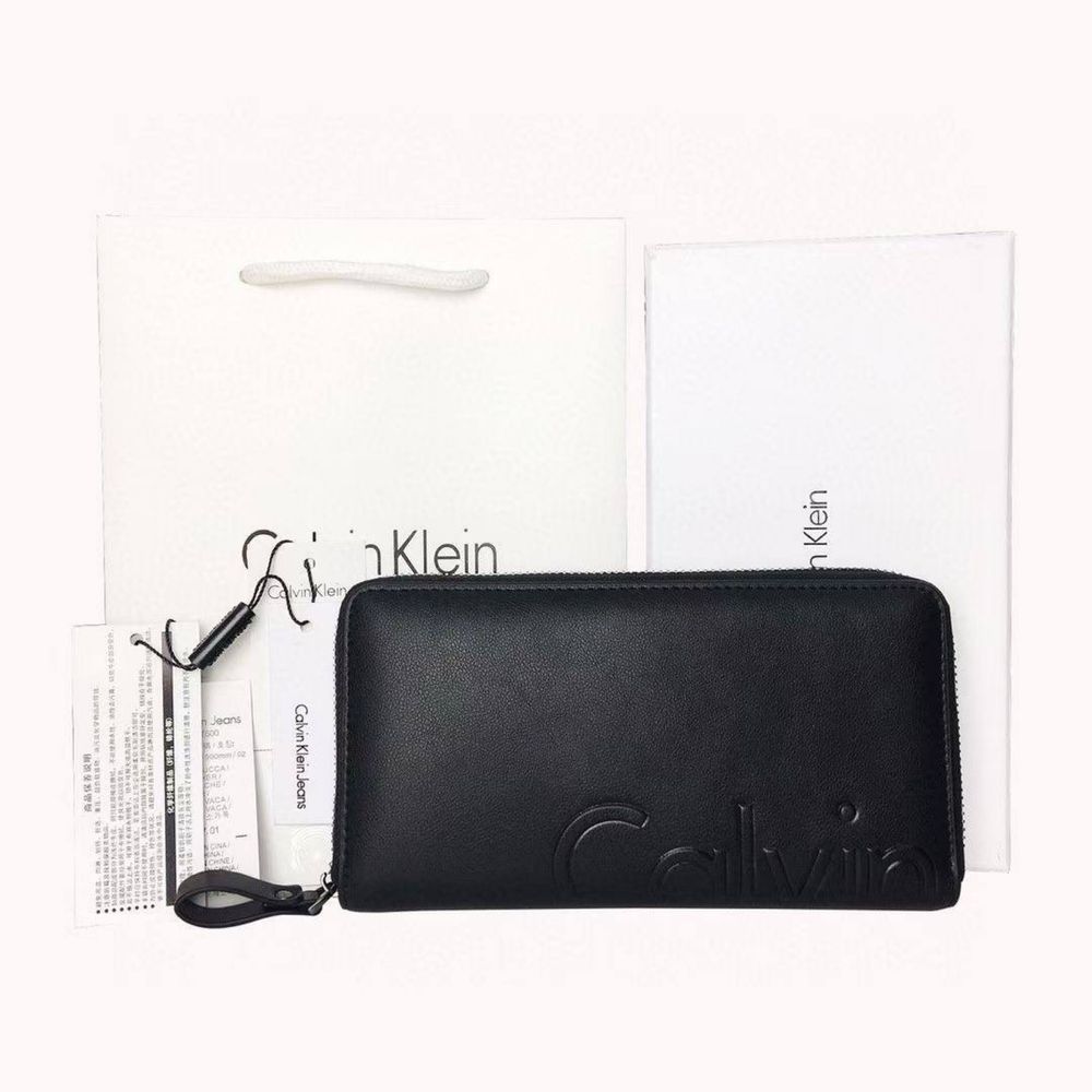 Чоловічий шкіряний гаманець/клатч/мужской кожаный кошелек Calvin Klein
