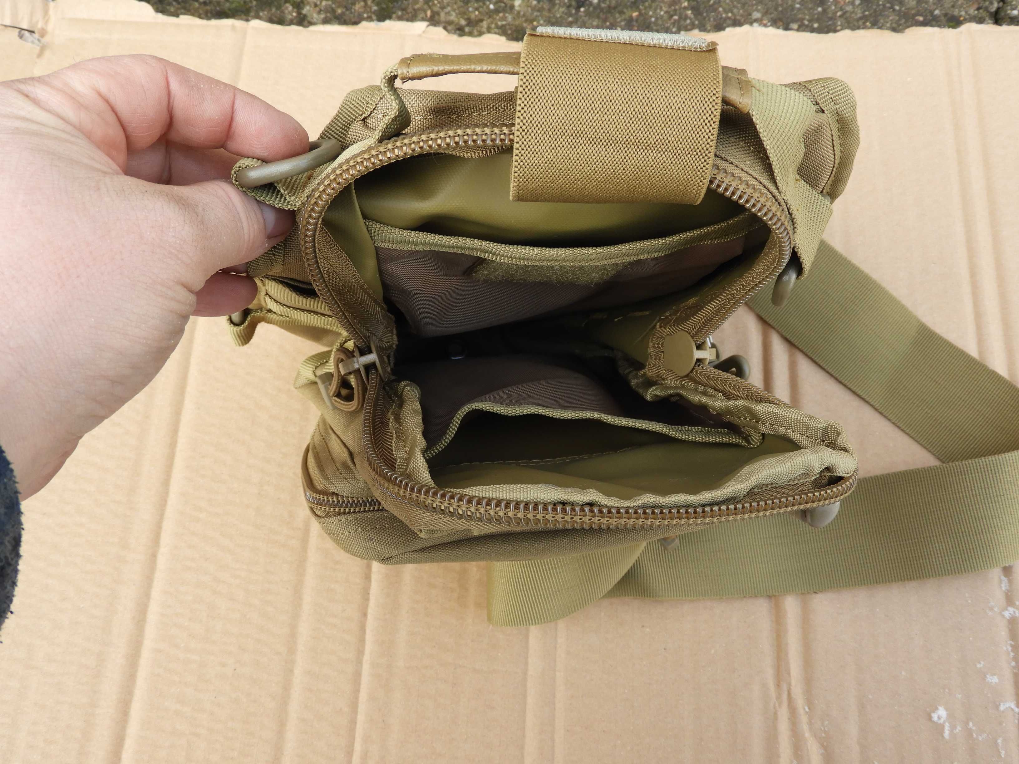 torba plecak na ramię coyote tan taktyczny sling bag nowa EDC =