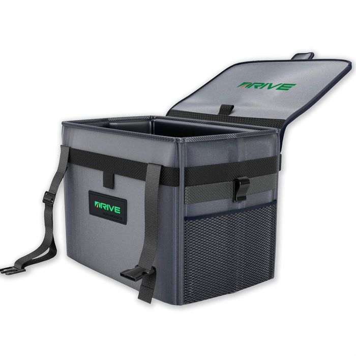 Kosz Samochodowy XL z Jednorazowymi Wkładkami 15L Wodoodporny Czarny