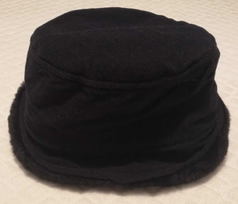 Czapka zimowa, czarna, 56cm, kapelusik, beret (Odzież, Kostiumy)