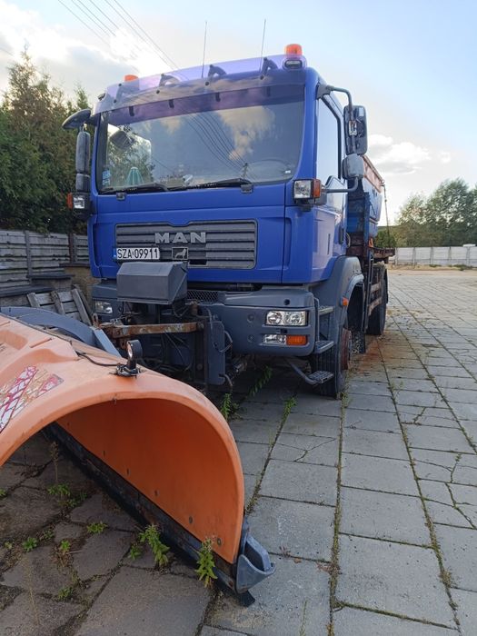 MAN TGM 4x4 specjalny reduktor wywrotka 2008 r 240 km pługo piaskarka