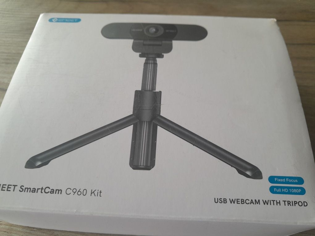 Kamera internetowa emeet c960 ze statywem 2 mikrofony 1080p hd