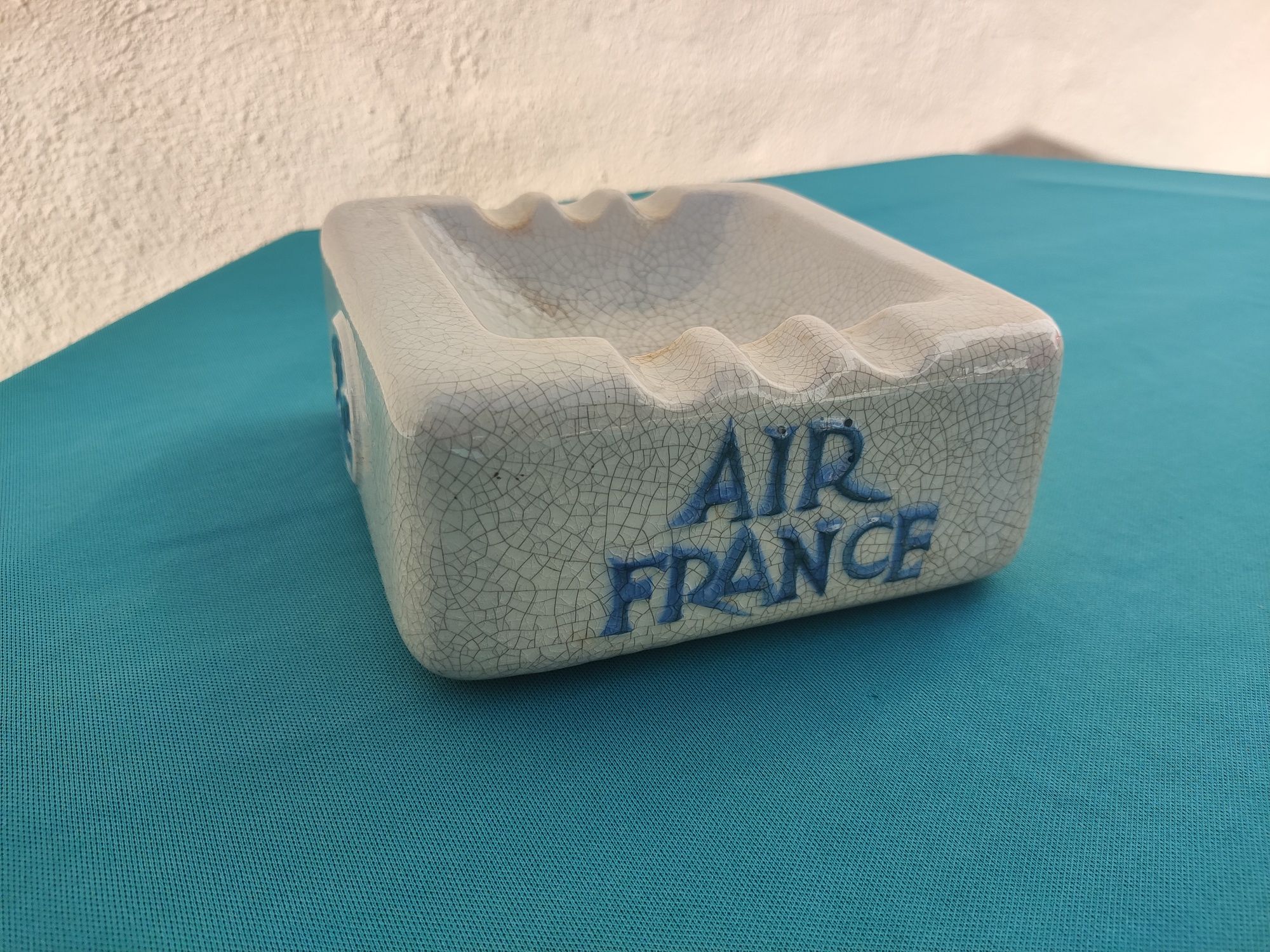 Cinzeiro antigo publicitário Sacavém - Air France (RARO)