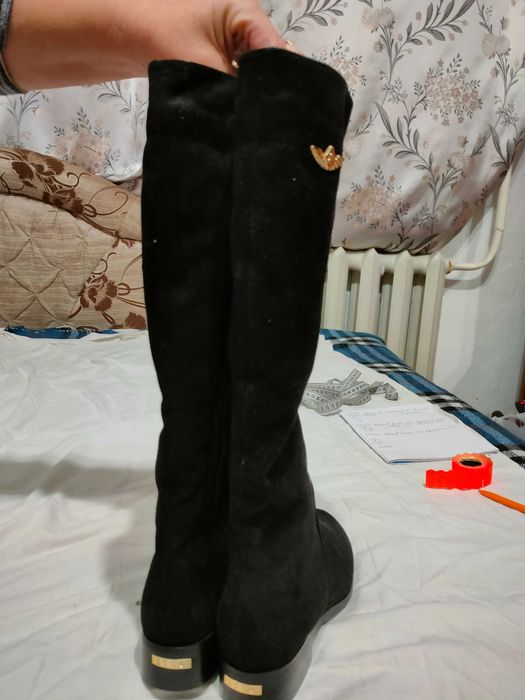 Чоботи жіночі зимові високі ITTS 36 р. такі як замш Нові LV1024