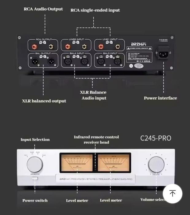 Preamplificador de Linha com comando