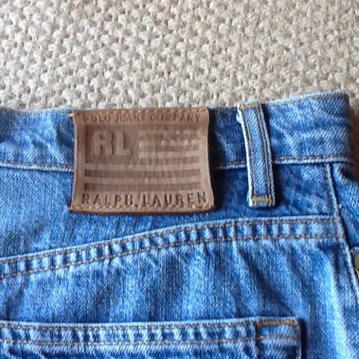 Mini saia Jeans Ralph Lauren como NOVA