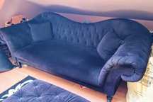 Zestaw sofa / kanapa Glamour + fotel pikowany