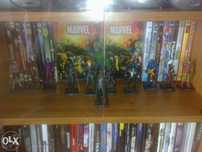 The x-men e inimigos, 4 estatuas em chumbo Marvel Colecção Eaglemoss