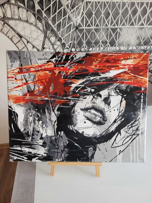 Obraz na płótnie 60x50 - twarz