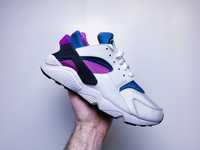 Nike Air Huarache White Aquatone Deep Magenta blue navy 8.5 42 26,5cm