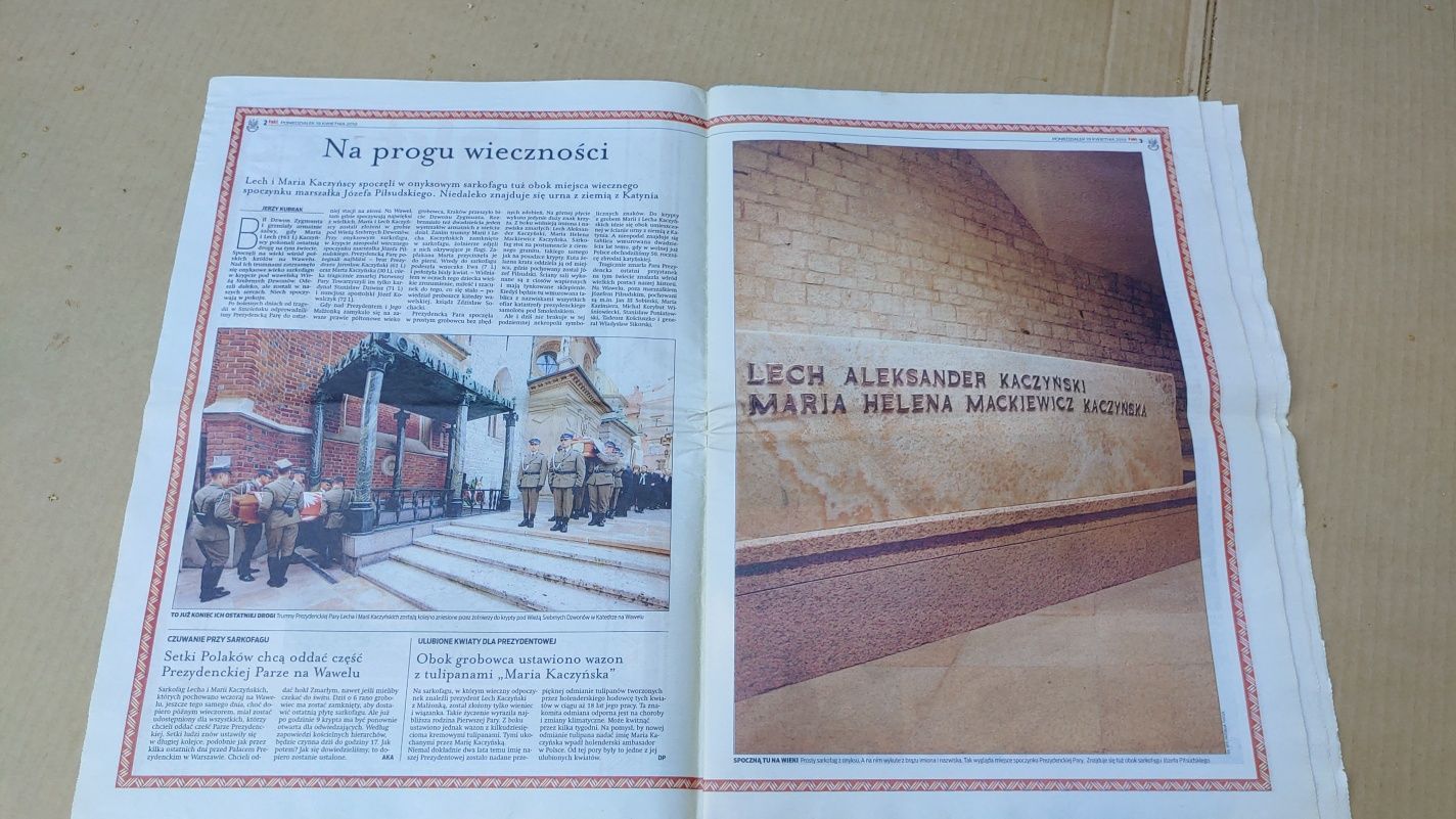 Fakt 19 kwietnia 2010 gazeta katastrofa smoleńska Lech Kaczynski