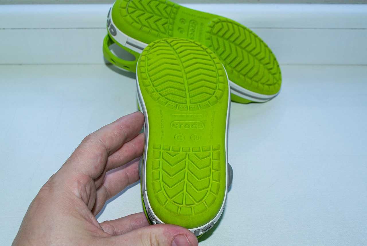 ‼️Крокси, босоніжки Crocs Crocband 12856 Volt Green С10 27 р. ОРИГІНАЛ