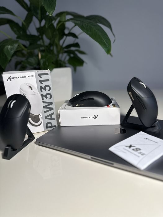 Мишка ATTACK SHARK X8 SE —чорна