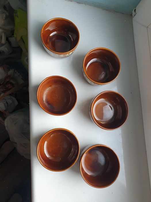 miseczki ceramika Mirostowice 6 sztuk lata 70.