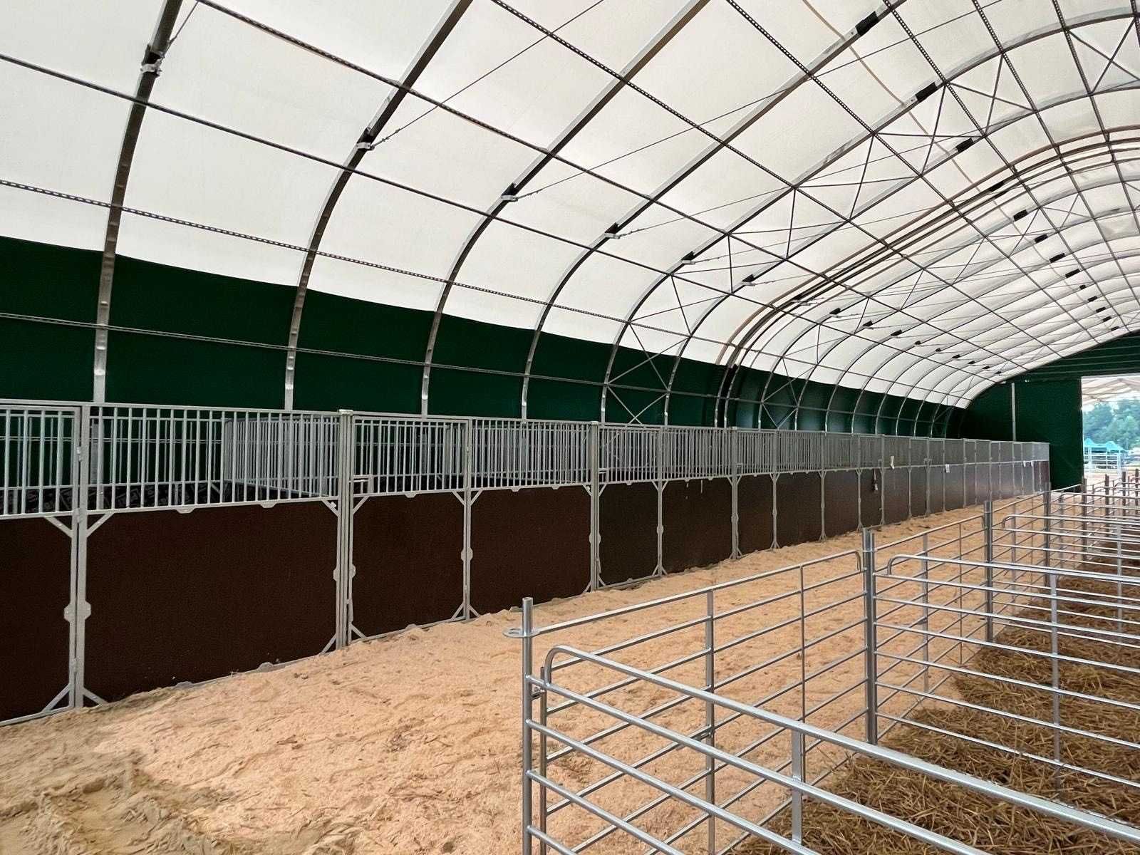 Hala tunelowa namiotowa wiata na słomę KAŻDY WYMIAR od ręki PRODUCENT