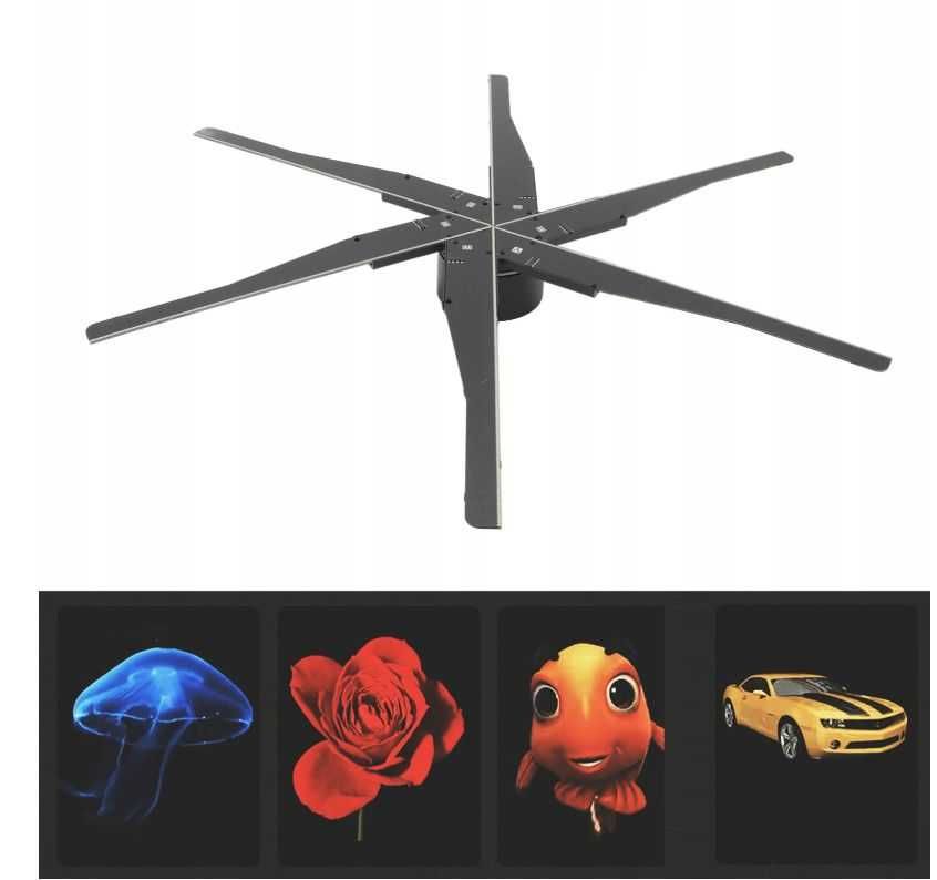 Projektor Holograficzny, szybki, wyraźny 3D 70CM 1152LED