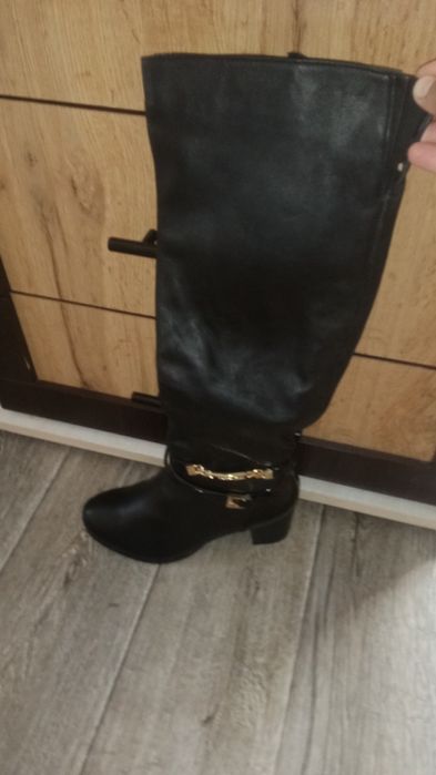 Нові кожані сапоги 38 розмір