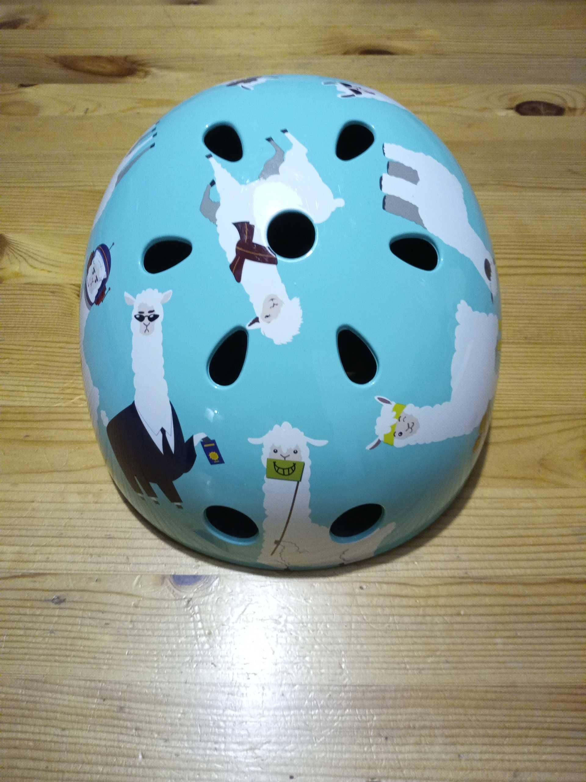 Kask rowerowy dziecięcy Hornit lama miętowy nowy S