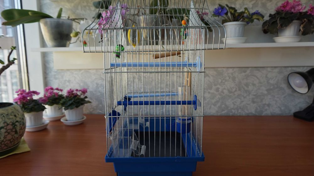 Клетка для попугаев, канареек и других маленьких птиц