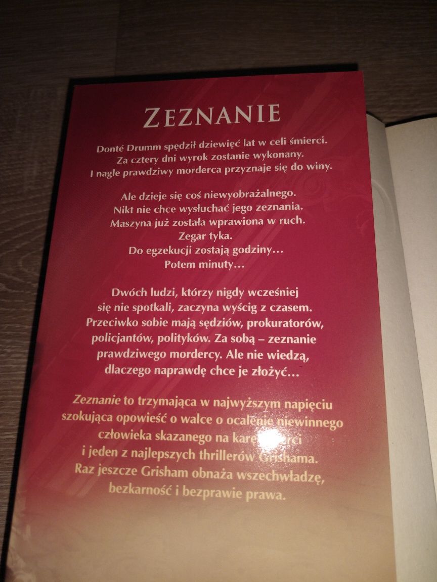 Zeznanie - John Grisham/ Kryminał,Sensacja,Thriller