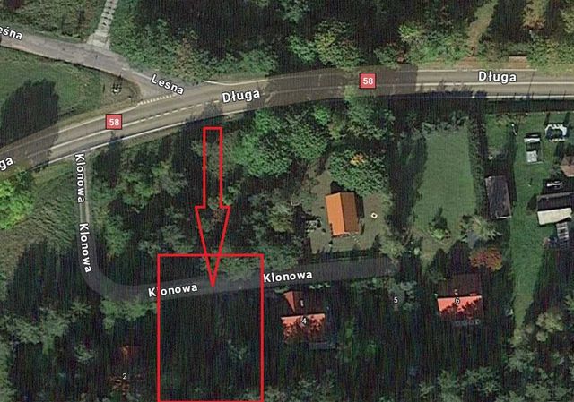 Piękna działka pod zabudowę nad jeziorem Narty ul. Klonowa